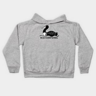 New Hampshire loon Kids Hoodie